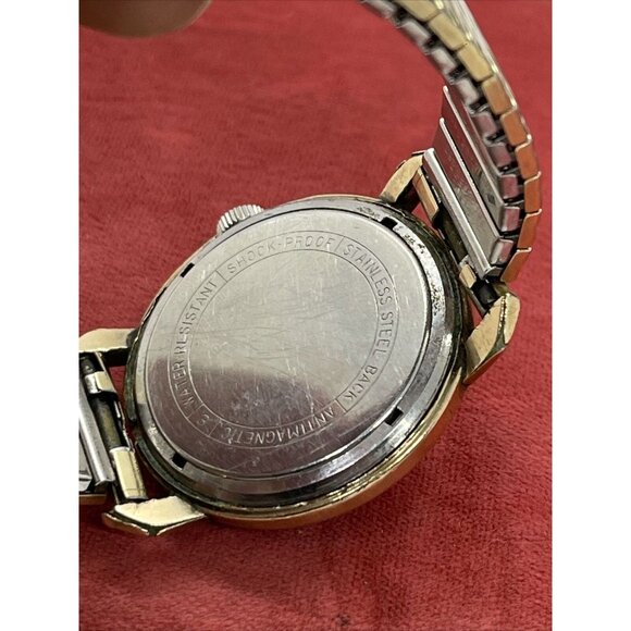 Mens Vintage Helbros Invincible Watch Running Mechanical Stretch - Picture 10 of 10